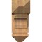 Ekena Millwork Merced Arts and Crafts Smooth Bracket w/ Offset Brace, Western Red Cedar, 7 1/2"W x 18"D x 18"H BKT0806X18X18MRC03SWR - alternate 2